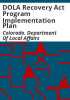 DOLA_Recovery_Act_program_implementation_plan